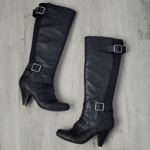 Jessica Simpson Chen Black Boot Heels